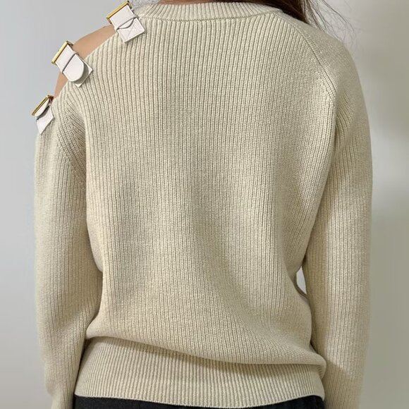 Altuzarra Ness Sweater - Ivory in sz M - Picture 3 of 5